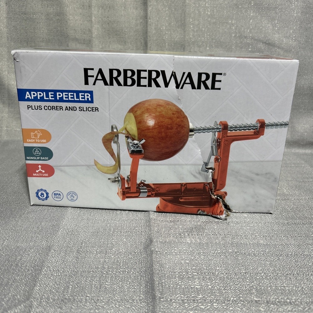NIB‎ Farberware Apple Peeler Corer Slicer Kitchen Tool Gadget Accesory